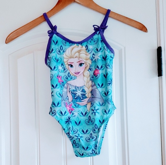 Blue Disney Girls Little Frozen Infant Swimsuit 18M